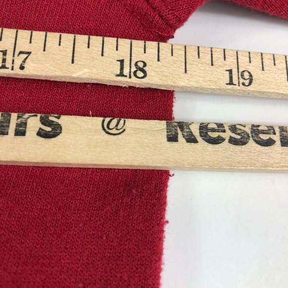 Champion Santa Clara Broncos Sweatshirt Adult Extra Small Red Faded ECO Crewneck - Picture 12 of 12